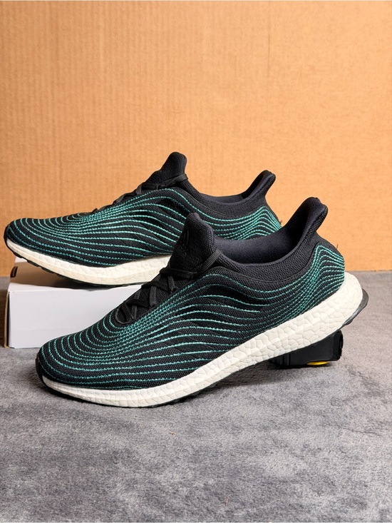 adidas Other - Adidas UltraBoost DNA Parley Core Black Blue Spirit Wave Men Size